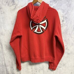 Vintage Independent Trucks Hoodie Sweatshirt Mens M 23x23.5 Thermal Zip Skate